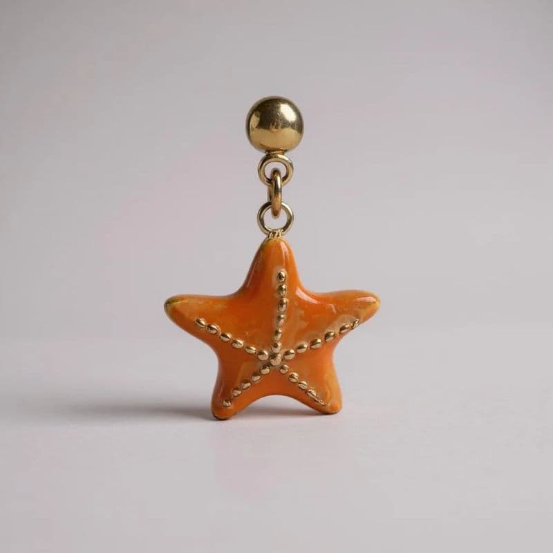 Boucle d'oreille étoile de mer