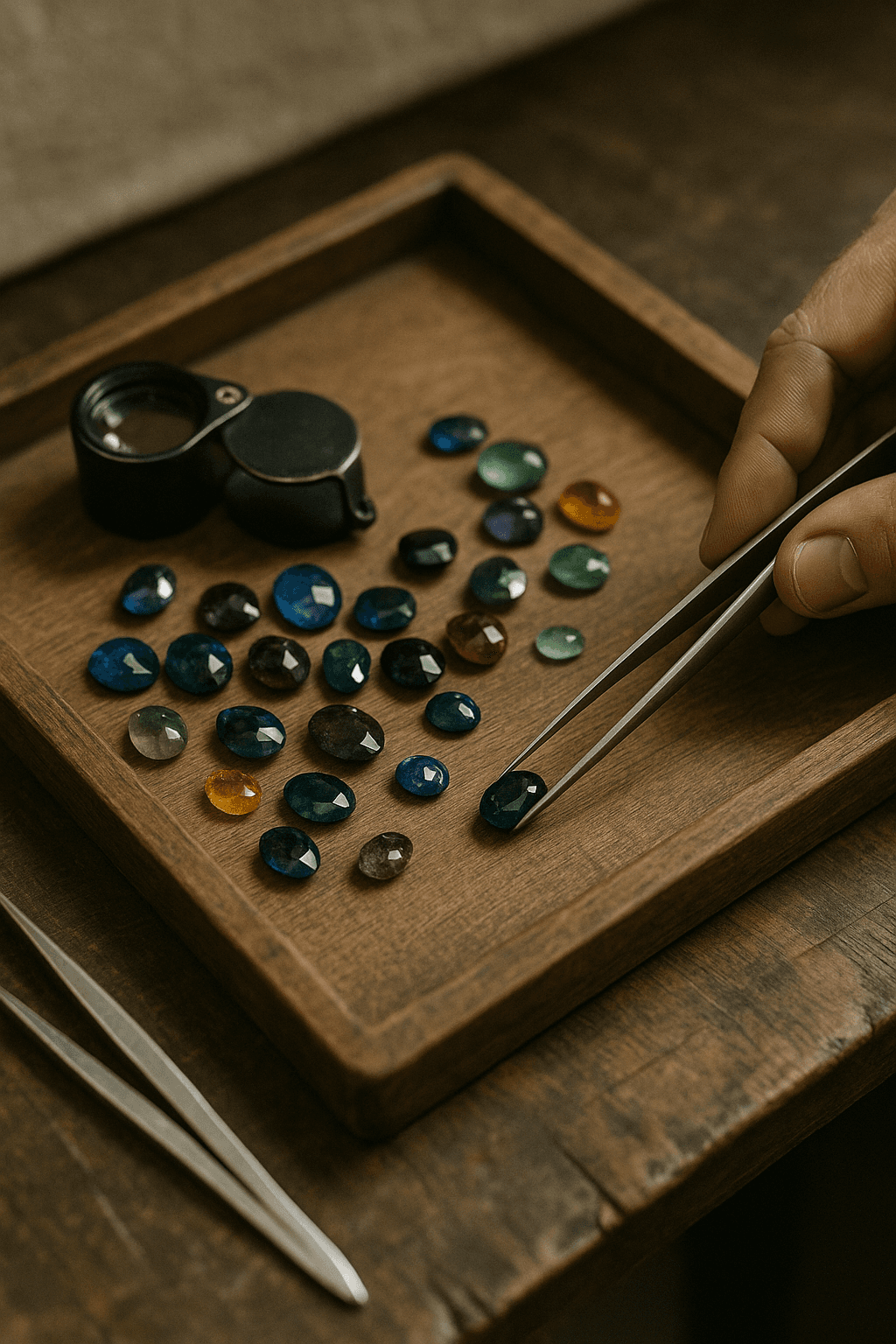 Quartz, labradorite, onyx, etc.